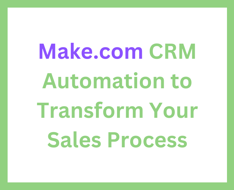 Automating CRMs can transform your sales process by streamlining lead management, improving follow-ups, and providing valuable insights.